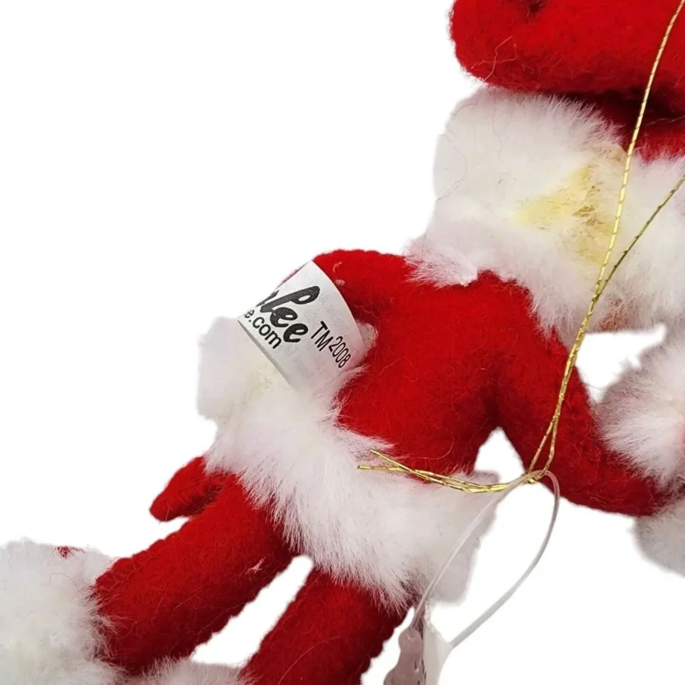 Annalee 2008 Peppermint Twist Elf Ornament 5